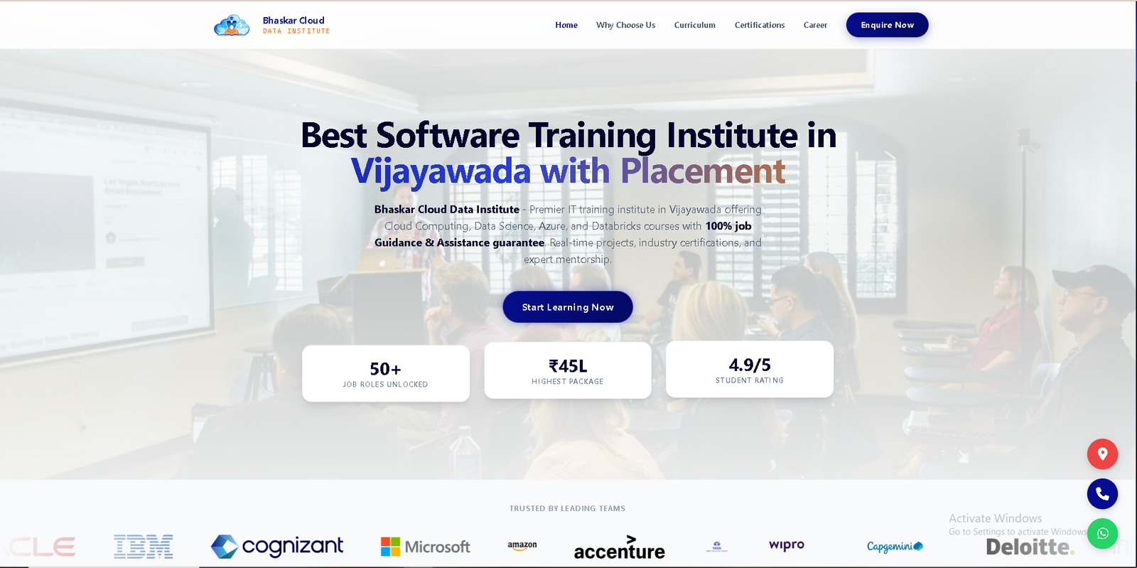 Bhaskar Cloud Data Institute