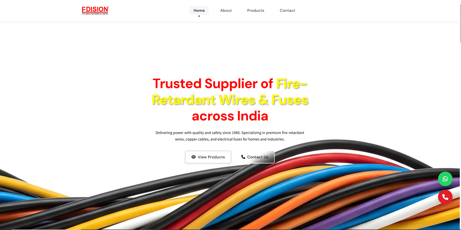 Edision India website project